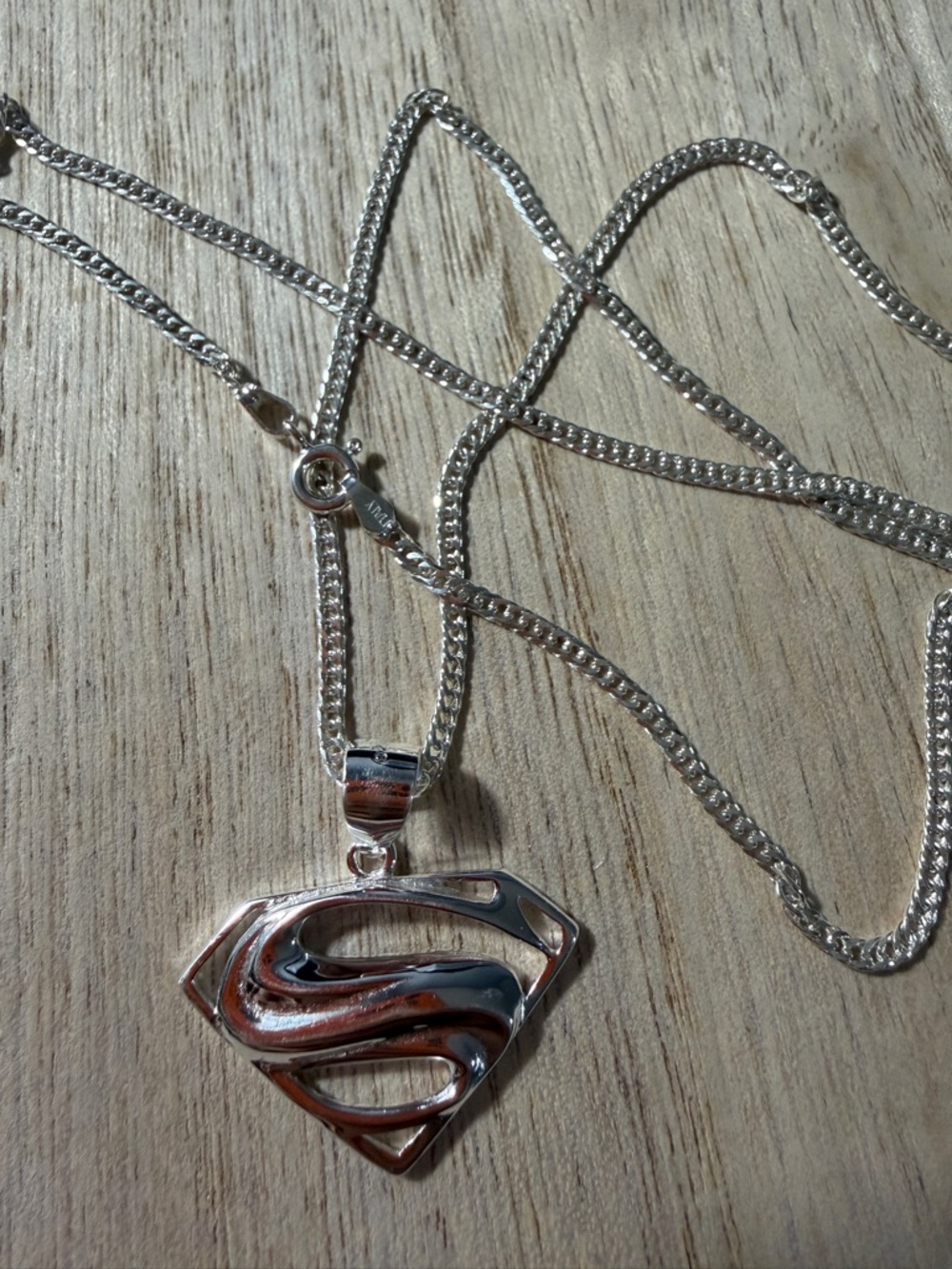 Superman necklace 20”